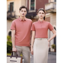 New Performance.arw50329.serintutan-antibakteriyel-yüksek Kalite.düğmeli Polo T.shirt Pudra