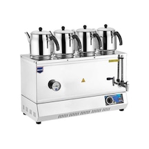Remta REM.EP04 85 Model Dört Demlikli Elektrikli Pleytsiz Çay Ocağı - Kahveci Takımı 43 lt 3000 W