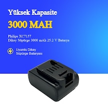 Philips Xc7157 Dikey Süpürge 3000 Mah 25.2v Batarya