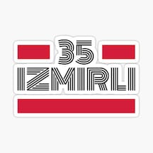 35 Izmirli Plaka Araba Sticker Yapıştırması