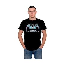 Glıtched Playstation Aksaklık Bozuk Kol Tişört Unisex T-shirt 001