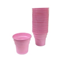PLASTİK BARDAK PEMBE 25 ADET