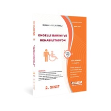 Engelli Bakımı Ve Rehabilitasyon 2. Sınıf 3. Yarıyıl Konu Anlatımlı Soru Bank ''Güz''