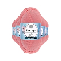 5 Adet Lotus Bikini Büstiyer Bluz Örgü İpi K766 Gül Pembe