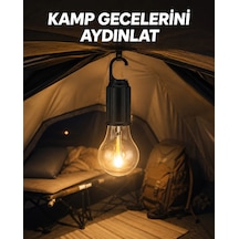 Mey İthalat Type-c Şarjlı Led Kamp Lambası Uzun Ömürlü Pil Ve Yüksek Parlaklık Çok Renkli