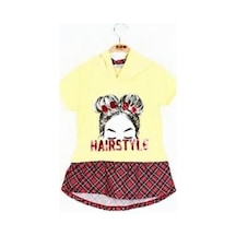 Toontoy Kids Toontoy Kız Çocuk Haırstyle Pul Palet Elbise Sarı