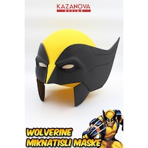 Kazanova Design Wolverine Mıknatıslı Giyilebilir Maske Gerçek Boy Marvel X-men Cosplay