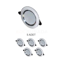 Cata Ct-5257 Zebra Led Spot Beyaz-krom 6w 3 Renk - 5 Li Paket