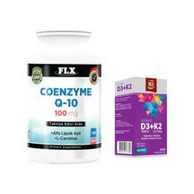 Coenzyme Q-10 100 Mg 180 Tablet Ve Vitamin D3 Vitamin K2 20 Ml