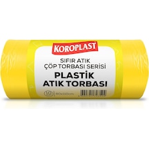 Plastik Atıklar Çöp Torbası 10'lu 80 110 Cm, Dayanıklı & Geniş Hacimli, Çift Katlı, Geri Dönüştürülebilir Çöp Poşeti, Mutfak, Bahçe, Ofis, Restoran, Okul, Fabrika, Piknik Alanı, Market, Depo