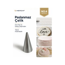 Krema Duyu Ve Pasta Süsleme Ucu, Doğum Günü Pasta Yazı Yazma Duyu 2 Adet Şanti Torbası No: 4