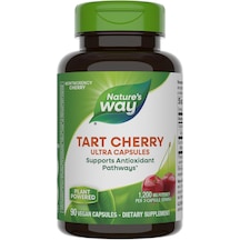 Nature's Way Tart Cherry Ultra Montmorency Cherry Antioxidant 1200 Mg 90 Vegan Caps Aromasız