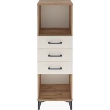 Arges Dolap Tek Raflı 3 Çekmeceli 44x30x134 Çam-aytaşı Atlas Çam