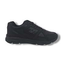 Zerhan Lutton 3555 Unisex Siyah Bağcıklı Yürüyüş Koşu Büyük Numara Spor Ayakkabı 45 46 47 48 Siyah