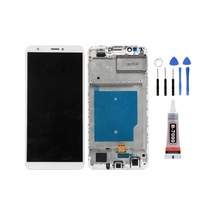 Huawei Y7 2018 Çıtalı Beyaz Uyumlu Ekran Lcd Dokunmatik Tamir Seti Ve Yapıştırıcı Yanında Yedcom