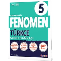 Fenomen Yayınları 5 Türkçe Soru Bankası