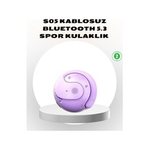 S05 Kablosuz Kulaklık Bluetooth 5.3 Ipx4 Su Geçirmez Stereo Ses Otomatik Bağlantı
