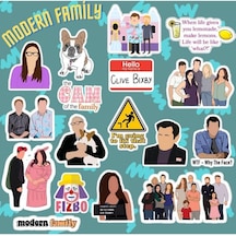Modern Family Sticker Seti Laptop Notebook Telefon Etiket Journal 1