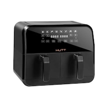 Hutt D8 Çift Hazneli Air Fryer Yağsız Fritöz (4+4) 8 LT Dokunmatik Ekran (Distribütör Garantili)