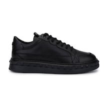 Tamer Tanca Erkek Hakiki Deri Siyah Deri Sneakers & Spor Ayakkabı 352 23159 Erk Ayk Sk25-26 Sıyah Dr Siyah