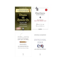 Dusun Ve Zengin Ol+outliers+hizli Ve Yavas Dusunme+duygusal Zeka 4 Set