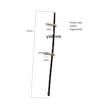 Tırpan Sapı Metal Ahşap Kulp Takım 1.kalite Orak