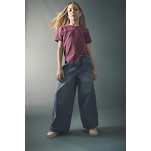 Defacto Wıde Leg Jean Pantolon Kız Çocuk G9426a826smnm39 Mavi-nm39