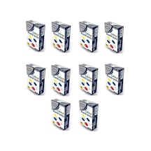 Mas 310 Renkli Raptiye Pvc Kaplı 10 Adet
