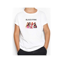 Zepplin Giyim Blackpink Black Beyaz Çocuk Tişört Beyaz