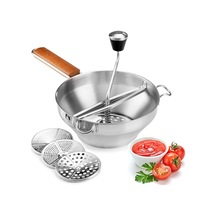 Food Fabrikası - Paslanmaz Çelik Mutfak Fabrikası Pıtırtı, Süzme Ve Izgara Meyveler Ve Sebzeler İçin 3 Diskli Mutfak Fabrikası Temizlenmesi Ve Kalitesi Kolay