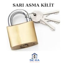 25 Mm Sarı Asma Kilit 3 Adet