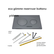 Eca Serel Gömme Rezervuar Düğmesi Butonu Tam Set Yuvarlak Model