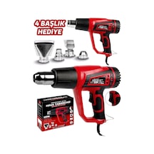 2000 Watt 2 Kademeli 4 Başlıklı Sıcak Hava Tabancası