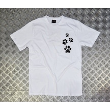 Stoned&Fame Pati Baskılı T-shirt Beyaz