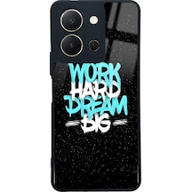 Vivo Y36 Uzay Motto Tasarımlı Glossy Telefon Kılıfı Çok Renkli