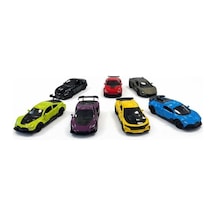 8.5cm 1:64 Kapıları Açılan Spor Çekbırak Araba Yeşil