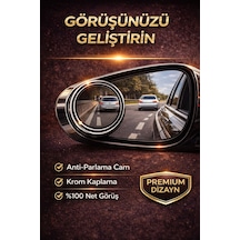 Kör Nokta Aynası 2 Li Set Mini Oval Geniş Açılı Dikiz Aynası, Park & Geri Manevra Yardımcı, Araç İçi Uyumlu