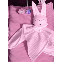 Müslin Bebek Uyku Arkadaşı 4 Katlı Tavşan Organik Pwmbw