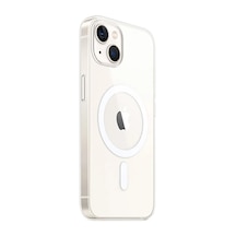 Apple İphone 15 Plus Kılıf Magneticsafe Şeffaf Silikon - Şeffaf