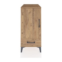 Kronos Komodin 3 Raflı Tek Çekmeceli Tek Kapaklı 44x59x96 Çam-çam Atlas Çam