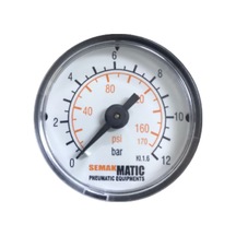1/8'' - Ø40MM 0-12 BAR ARKADAN ÇIKIŞLI MANOMETRE