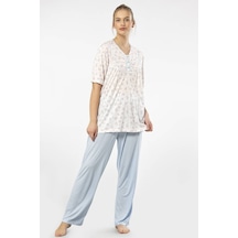 Empirme Patlı Battal Kısa Kollu Pijama Takım 001