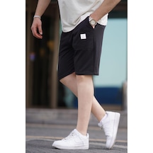 Madmext Siyah Erkek Basic Şort 6528-siyah Siyah