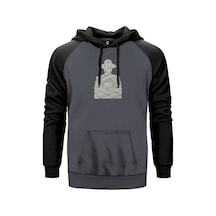 Cabinet Of Curiosities Silhouette Gri Renk Reglan Kol Sweatshirt Gri