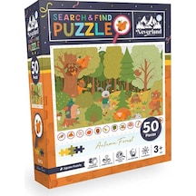 Neverland Ara Ve Bul Autumn Forest Sonbahar Ormanı 50 Parça Puzzle Nl416