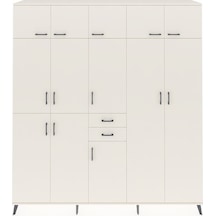 Hyperion Dolap 10 Raflı 2 Çekmeceli 3 Askılı 220x44x243 Aytaşı-aytaşı/aytaşı Aytası/aytası - Aytası