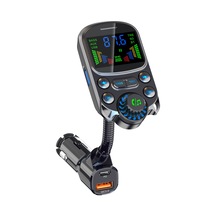 Ranyeek Oto Bt5.3 Fm Verici Mp3 Çalar: 2 İnç Oled Ekran, Pd+qc3.0 Hızlı Şarj, Ses Ayarı, Tf Kart/usb Destekli, Sesli Komut, Siyah