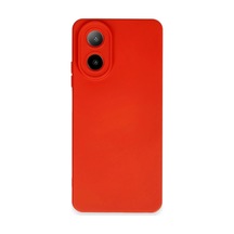 Oppo A38 Kılıf Nano İçi Kadife Silikon - Kırmızı 0.2M-Çok Renkli