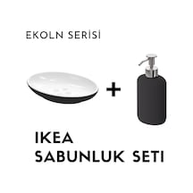 Sabunluk Seti Ekoln Sabunluk , Koyu Gri, 13x9 Cm Ve Ekoln Sıvı Sabunluk , Koyu Gri, 300 Ml Koyu Gri - 939031153 Koyu Gri