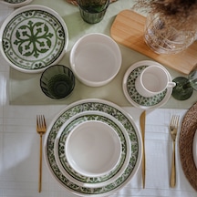 Timeless Green Stackable Yemek / Kahvaltı Takımı 20 Parça 4 Kişilik 21974-75 Yeşil